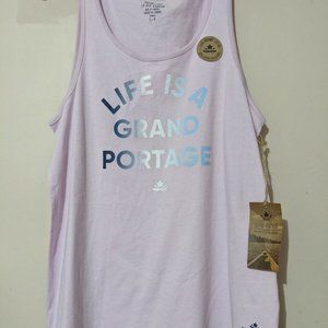 3 for $30 Hudson's Bay Life Is A Grand Portage Tank Top Size S HBC Canada New!
